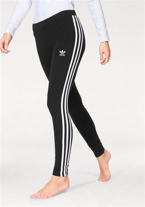 adidas tights streufen schwarz|Adidas lifestyle leggings.